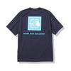 Short Sleeve Bandana Square Logo UV Urban Size L Men's Tee, Quick-Drying, Anti-Static, Protection, Navy,