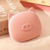 Cute Rechargeable Cartoon Hand Warmer with Makeup Mirror