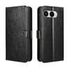 For T-Mobile T Phone 3/T-Mobile REVVL 8 PU Leather Case with Strap Crazy Horse Texture Phone Wallet Cover