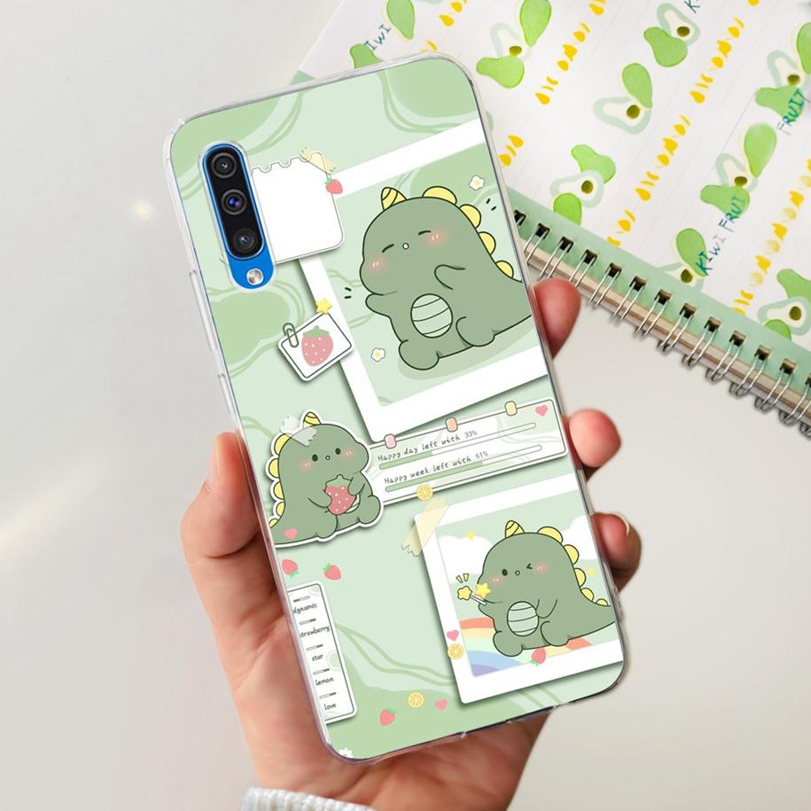 For Cover Samsung Galaxy A50 Phone Case Luxury Marble Flower Transparent Soft Bumper For Samsung A50S A30S A307F A507F A 50 Capa