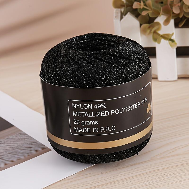 120м ПЭТ Универсальная Золотая Серебряная Гибкая Металлическая Нить Сверкающая Ручной Вязки Блестящая 2мм Прочная Блестящая Пряжа Ремесленного Качества
