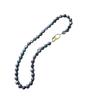 Baroque Peacock Blue Freshwater Pearl Necklace - Light Luxury Colorful Chain