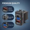 12 В автомобильный прикуриватель, зарядное устройство QC3.0 PD, двойной USB-порт 33x23 мм, 40x22 мм, специальное использование для порта USB Toyota