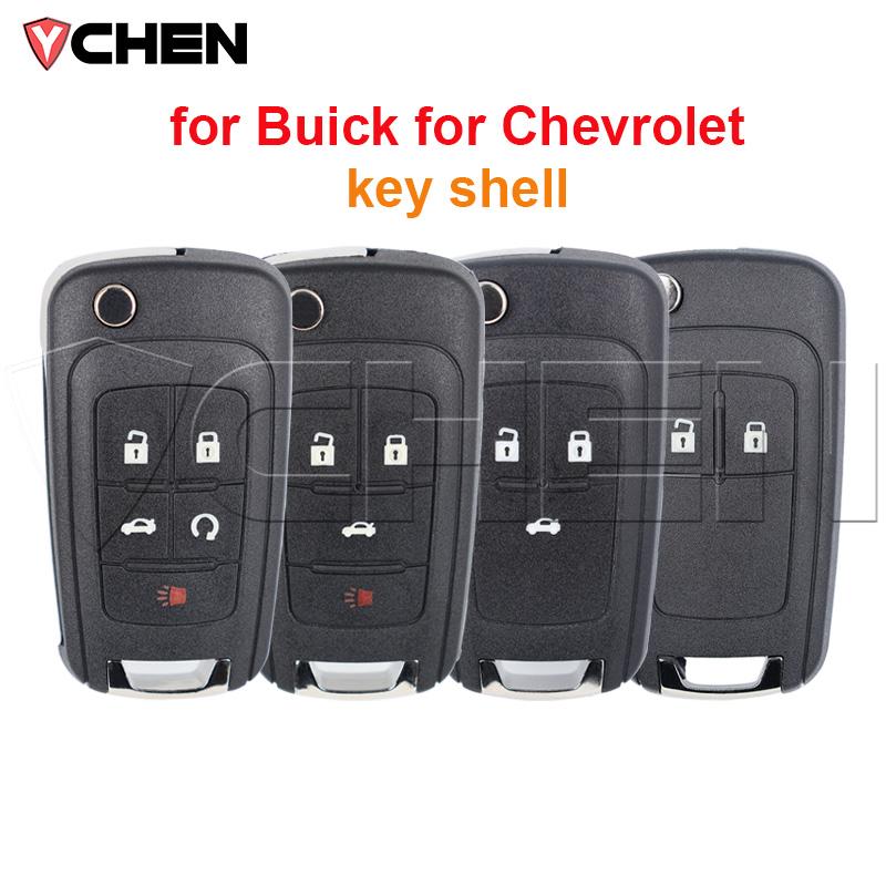 Пустой корпус ключа для Buick Chevrolet Cruze Epica Lova Camaro Impala Aveo Malibu Sail Orlando Trax Spark 2/3/4/5 кнопок Кейс для ключа