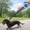 Противоскользящая ручка Автоматический выдвижной поводок для домашних животных Свободные руки Блокировка одним щелчком Тракционный поводок для собаки Регулируемый поводок для выгула собак