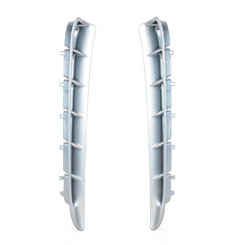Front Door Fender Side Air Vent Outlet Grille Trim Strip Cover Silver For Porsche Panamera 2010 2011 2012 2013 2014 2015 2016