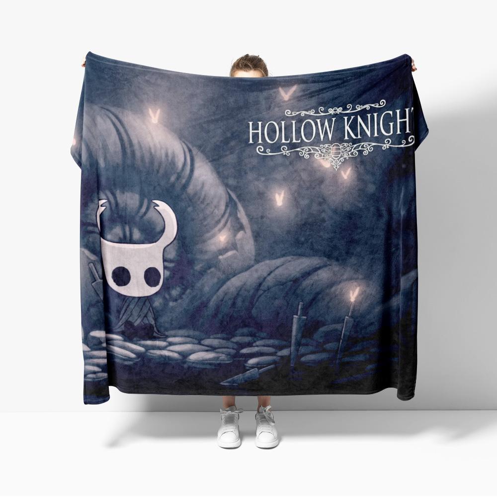 Плед-карта Hollow Knight Игровые пледы с картой Мягкий теплый фланелевый плед Постельное белье для кровати Гостиной Домашнего дивана