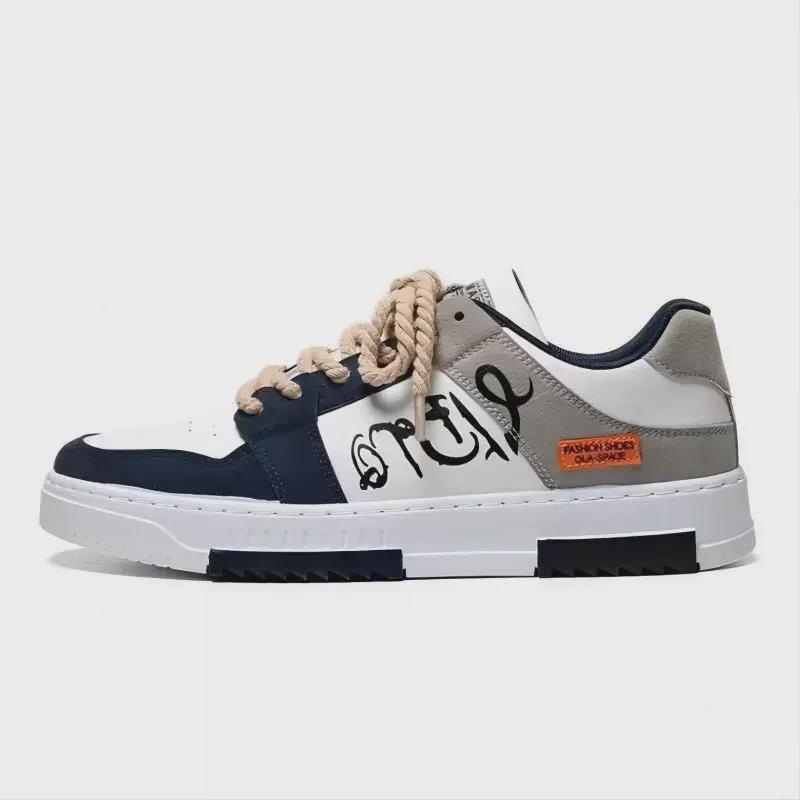 Новые весенние мужские корейские парусиновые кроссовки 2024 года — модная и универсальная повседневная обувь для студентов