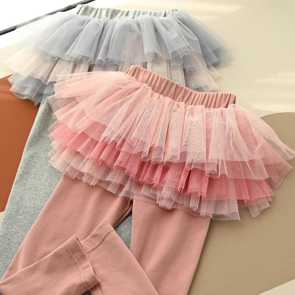 Girls' Fashionable Culottes: 2024 Spring & Autumn Style Skirt Leggings for Children