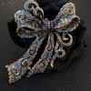 Baroque Rhinestone Bow Design Brooch Unisex Couple's Accessories Party Suit Coat Skirt Decoration