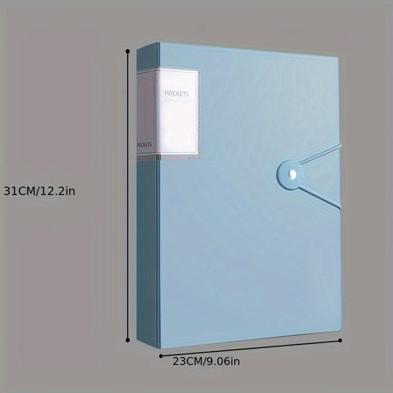 Папка-органайзер А4 с 60 карманами - Водонепроницаемый ПП органайзер для документов для контрольных работ и семейных записей