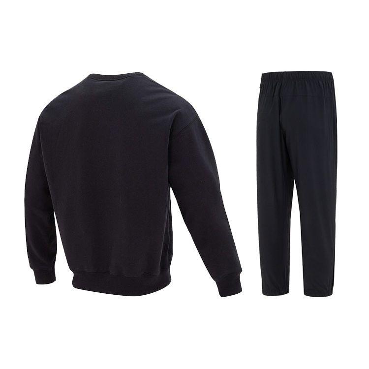 Nike Комплект из толстовки с круглым вырезом и длинных брюк, мужская толстовка и брюки, черный цвет DX0812-010+FB7498-010