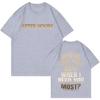 Double Sided Print Casual Tee The Weeknd Camiseta After Hours Til Dawn  Letters Hip Hop Fashion Cotton Short Sleeve Tshirts