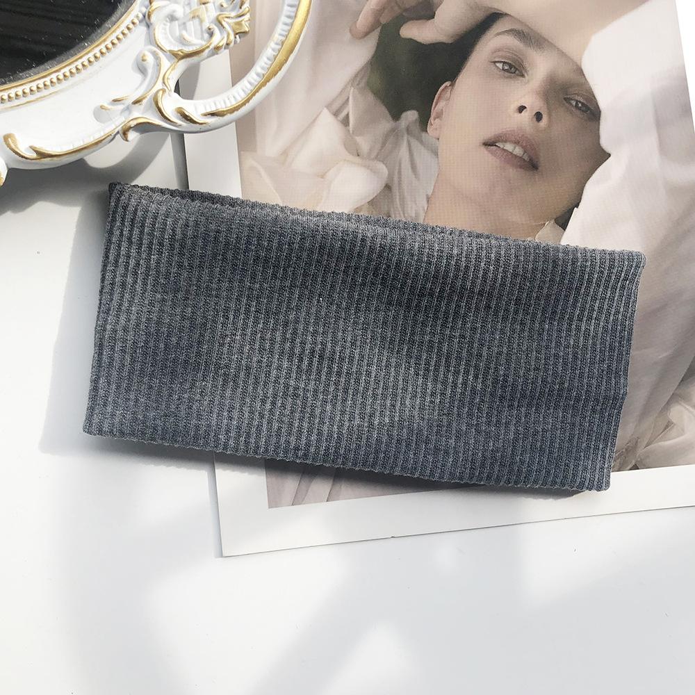 Women Solid Color Headband Yoga Knitting Elastic Hair Bands Turban Makeup Hair Hoop Vintage Headwrap Fashion Hair Accessories