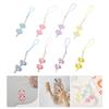 Delicate Heart Phone Charm Colorful Handmade Heart Phone Strap Acrylic Material Heart Phone Jewelry Gift for Women Girls