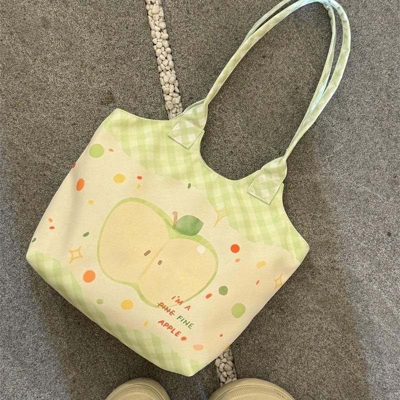 Новая милая сумка большой вместимости, женская сумка для досуга и шопинга, холщовая сумка для занятий для студенток, сумка-тоут на плечо для поездок на работу