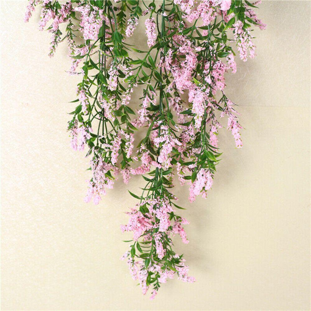 Room Bunch DIY Craft Artificial Lavender Wedding Wreath Decoration Vine Flower Garland Fake Plants