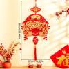 1pc Vietnam Spring Festival Chinese Knot with Tassel Lunar 2025 Durable Hanging Pendant New Year Home Decor
