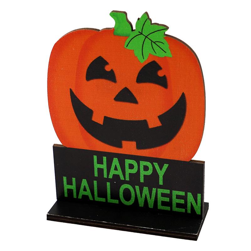 Halloween Wooden Ornament Tree Hanging Pumpkin Ghost Plaque Pendant Party Decor