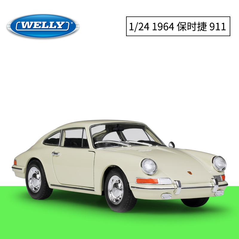 AABKN1 Welly 1:24 Porsche 1964 Porsche 911 Imitation Alloy Car Model Collection Of Spare Parts