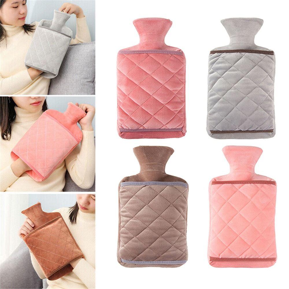 Чехол для теплой воды, утолщенный кристальный бархат, сохраняющий тепло, чехол для грелки