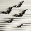 12PCS Halloween 3D Cutout Paper Bat Wall Sticker