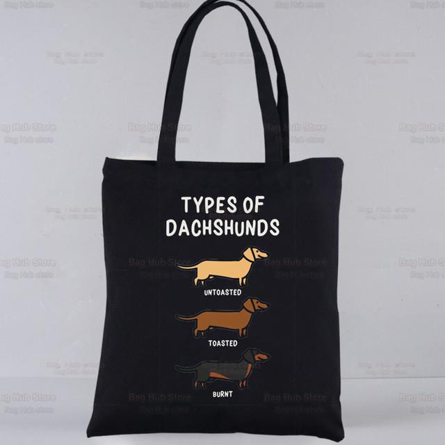 Анатомия, жизнь лучше с таксой, забавные сумки, сумки на плечо, повседневные сумки для покупок, сумки для девочек, женская элегантная холщовая сумка