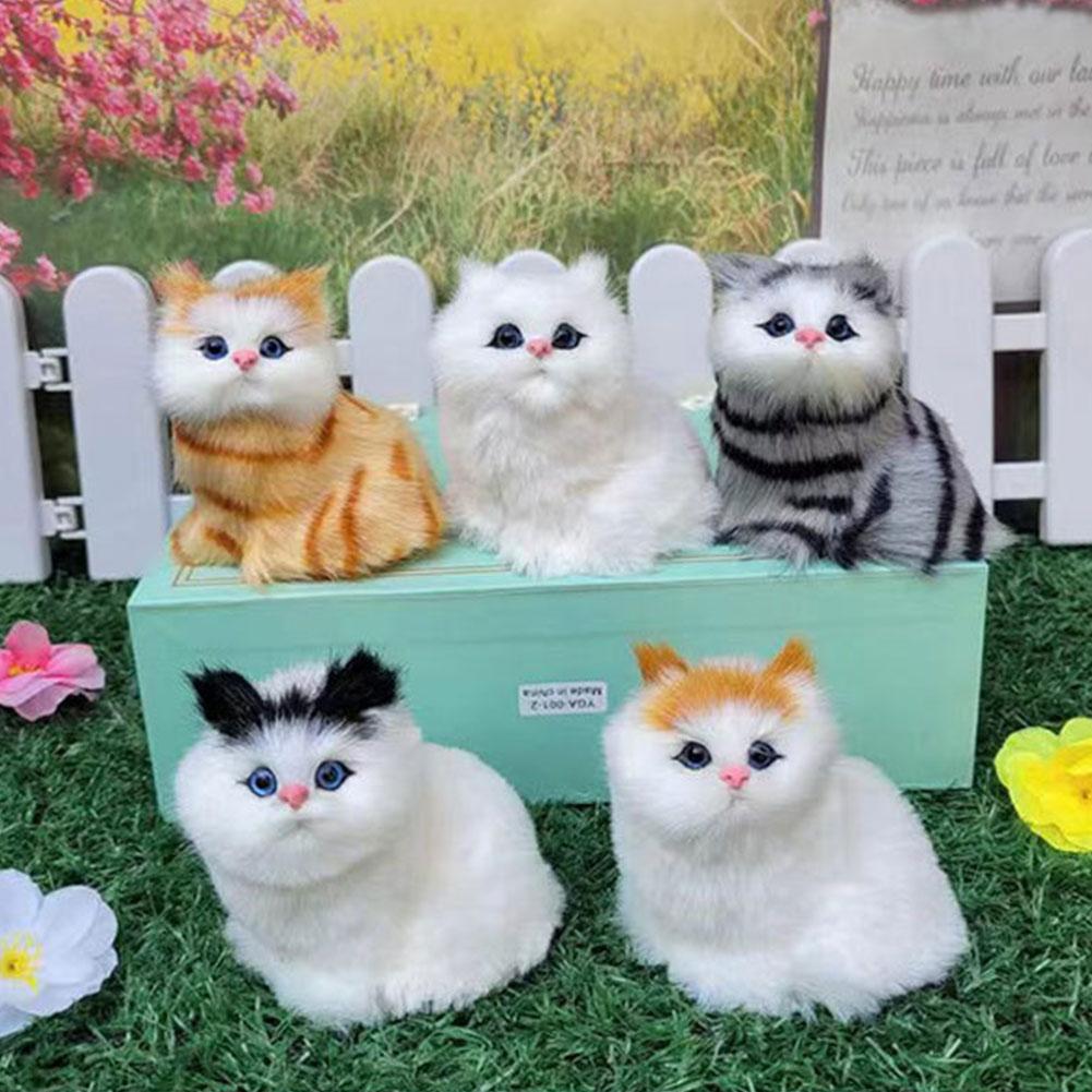 Милая плюшевая игрушка-кошка, кукла, котенок, которая может ходить, лаять, деликатно двигаться, имитировать и детские игрушки P E1T2