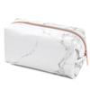 Белый мраморный ПУ канцелярский пенал сумка косметичка с молнией для девочек женщин подростков