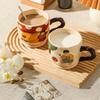 Household Drinking Water Office Ceramic Coffee Cup Cute and Exquisite Couple Water Cup Gift