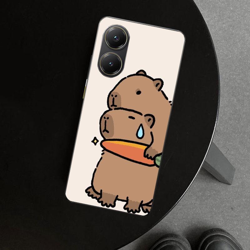 Bunny Capybara Cartoon Animal Phone Case Cover for Xiaomi Poco X6 X5 X7 Pro F7 Ultra Redmi 15C 15 13C 13 12C 12 10C 10 10A 9C 9A