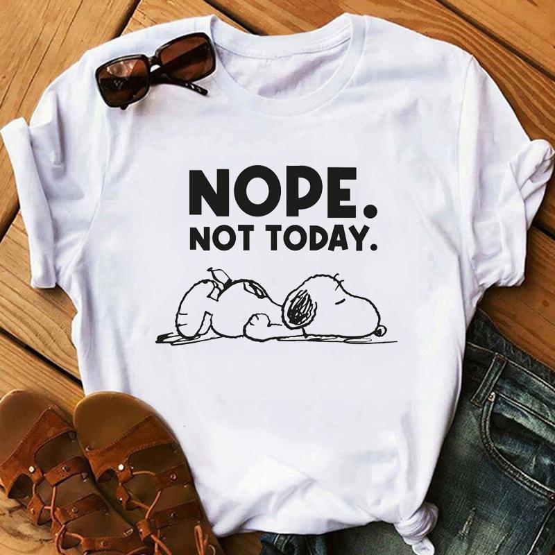 Womens Snoopy T Shirts Summer Casual Short Sleeve Harajuku Korean Style Tops Disney Print Kawaii Female Tshirt Women Top