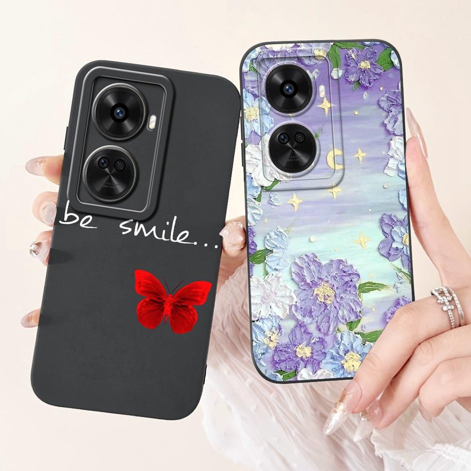 Nova 12 SE Case For Huawei Nova 12 SE Cover 2024 Fashion Painted Liquid Silicone Anti-Fall Protective Bumper For Nova 12SE Funda