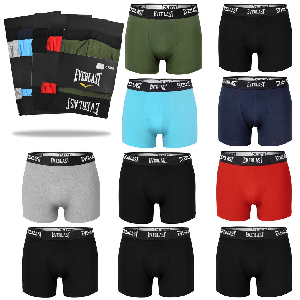 Boxer Shorts Everlast For Men, Cotton, Multicolor, Bm406, 10 Pieces