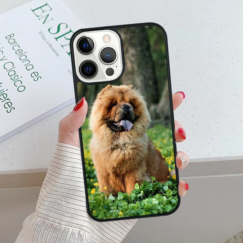 CHOW CHOW dog Art Print Phone Case For iPhone 17 Air 15 16 16e 14 13 Pro Max Coque 12 11 Pro Max PLUS fundas cover