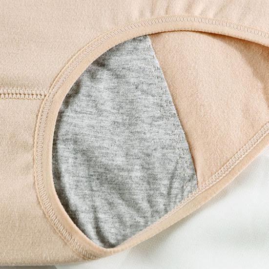 Женские менструальные трусы средней талии, однотонные, с защитой от протекания, с приподнятой попоной, с хорошей воздухопроницаемостью, эластичные