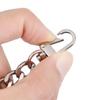 Aluminum Replacement Purse Chain Metal Flat Chain Extender with Metal Buckle Shoulder Bag Straps