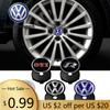 For VW Volkswagen Jetta MK5 Golf 4pcs 60/63/68mm Car Wheel Tire Center Covers Emblem Wheel Hub Covers Auto Accessories For VW R