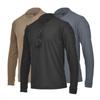Men Casual O Neck Sweat Loose Pullover T-shirt Shirts T-shirt Loose Fit Solid Color Men Warm Long Sleeve Pullover