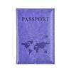 Pu Leather Card Case Cover Unisex  Simple  Passport Cover World Thin Slim Travel Passport Holder Wallet Gift