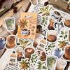 46Pcs Decorative Stickers Scrapbooking Label Diary Stationery Album Stickers
