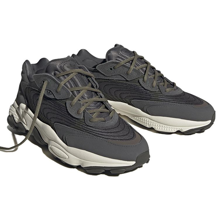 Adidas Оригинальные кожаные спортивные кроссовки Ozweego, удобные, нескользящие, прочные, легкие, с низким верхом, для повседневной носки, унисекс, H03699