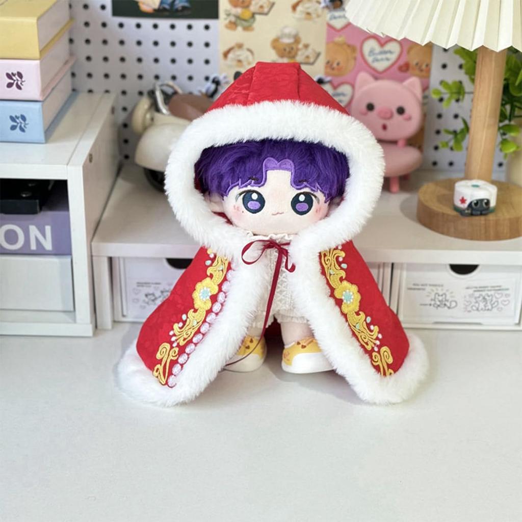 Плюшевый наряд королевы-би, Королевская мантия, 20 см, Костюм, Благородный, Королевский, Большой, Наряд кигуруми, Накидка, Отаку-активности (черный)