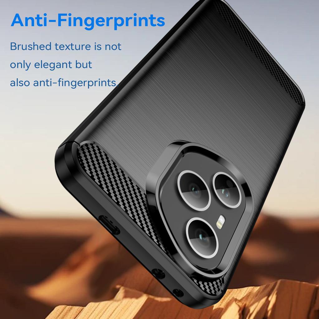 Для Honor 400 Pro 5G (Глобальный) Чехол Защитный Чехол для Телефона Текстура Углеродного Волокна Матовый
