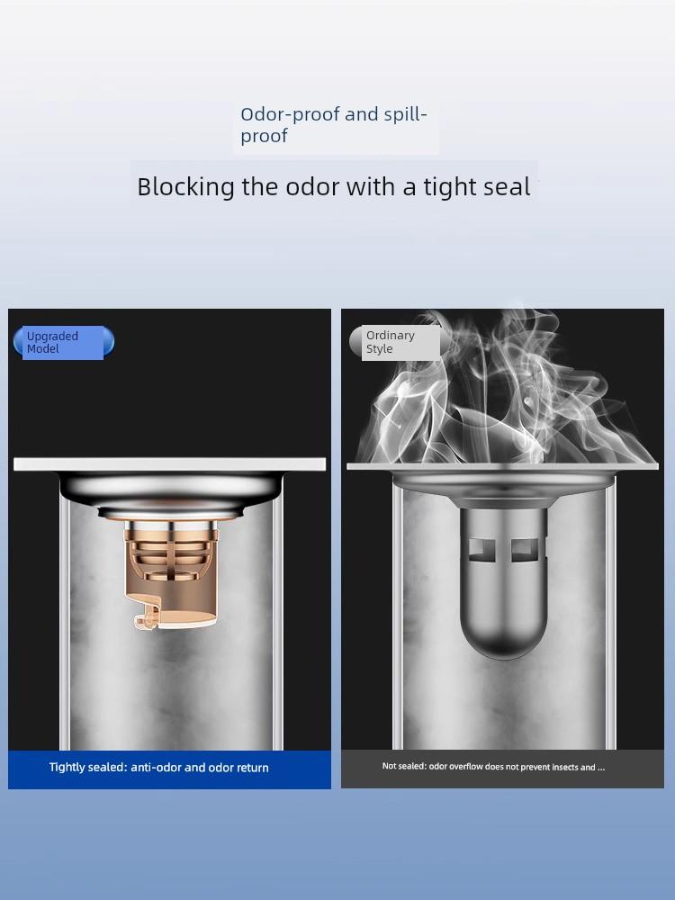 Deodorizing Filter Floor Drain Core Heart Toilet Sewer Mouth Anti-Odor Appliance Insect-Proof Anti-Odor Inner Core Sealing Plug Neutral