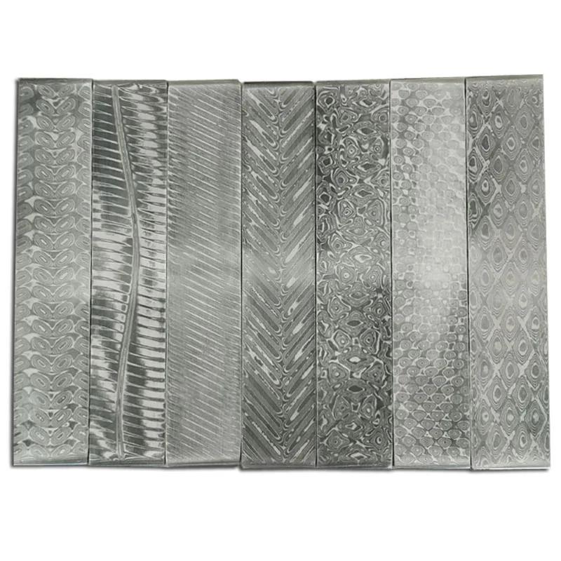 22x3x0,3 см нож из дамасской стали, заготовки для изготовления ножей, сырье для изготовления сэндвичей Vg10, складной нож с фиксированным лезвием, заготовки для бара