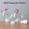 50ml Refillable Perfume Travel With Metal Hook Heart Spray Bottle Lotion Jar Empty Container Bottle
