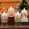 Christmas Luminous Candle Light Creative Small Wind Light Night Light Ornament Christmas Children's Gift Window Decoration