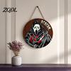 Wall Hanging Props for Halloween Wooden Trick or Treat Door Hanger, Pumpkin Ghost Bat Spider Web Welcome Classic Signs Sign with Jute Rope, Farmhouse