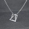 Silver Color Geometric Irregular Necklace For Woman Man Simple Punk Collarbone Chain Summer New Trend Neck Accessories